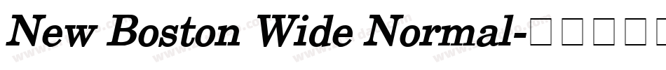 New Boston Wide Normal字体转换